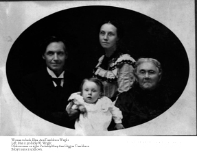 Wliza Ann Tumbleson Wright and family